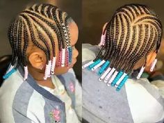 55 Trending Braids For Kids : Best Braid Styles For Girls | Fabbon Hairstyles Braids For Kids, Kids Hairstyles Braids, Cornrows Braids Hairstyles, Cornrows For Girls, Toddler Braided Hairstyles, Kids Style Hair, Kids Braids