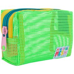 See your Stuff with our Mesh Bag Collection! The perfect small case for whatever you need to store- fit your essentials on the go! Use it as a makeup bag, art supply case, a place to store your stamp collection, toiletry bag, travel tech, and more! Tear resistant 100% vinyl coated mesh 5" height x 6" width x 2.5" depth, 3 oz Made in Los Angeles, California Small Knitting Projects, Bag Art, Travel Tech, Small Case, Stamp Collection, Art Supply, Bag Collection, Toiletry Bag Travel, Zip Pouch