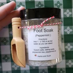 A Peppermint Foot Soak, For Those Tired Aching Feet After A Hard Day Of Work Check Out My Etsy Shop @ Http.//Www.Etsy.Com/Shop/Herbs And Such Peppermint Foot Soak, Peppermint Foot Scrub, Diy Foot Soak, Accepting Change, Foot Soaks, Body Ideas, Kids Homemade, Homemade Bath, Foot Scrub