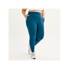 Enjoy the easygoing style of these women's Tek Gear joggers. Moisture-wicking technology keeps you cool and dry Ultrastretch jersey construction 2 side pocketsFIT & SIZING 28-in. inseam Relaxed fit, tapered leg with banded cuffs Elastic waistbandFABRIC & CARE Polyester, spandex Machine wash Imported Size: 2X. Color: Dark Blue. Gender: female. Age Group: adult. Blue Stretch Joggers For Athleisure, Blue Stretch Athleisure Joggers, Blue Jogging Activewear With Comfort Waistband, Blue Stretch Moisture-wicking Joggers, Stretch Blue Joggers With Moisture-wicking, Blue Stretch Joggers With Moisture-wicking, Blue Activewear With Side Pockets For Jogging, Blue Stretch Joggers For Gym, Casual Blue Leggings For Jogging