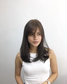 Long Hair With Bangs And Layers, Maris Racal, Side Bangs Hairstyles, Straight Hair Cuts, Shot Hair Styles