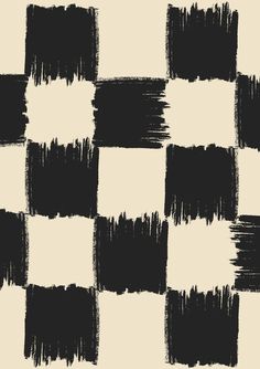 black and white checkerboard pattern with grungy paint strokes on the edges