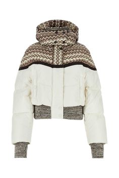 Two-tone Nylon Down Jacket from Chloé Chloe Clothing, French Chic, Pump Sandals, Ballet Flat Shoes, French Fashion, White Casual, Ski Wear, Chic Design, Top Shoes