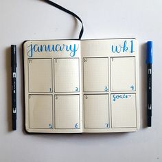 January Plan with Me | My First Bullet Journal Layout of 2018 January Layout, New Bullet Journal, Planning Notebook, Journal Organization, Plan With Me, Positive Notes, Bullet Journal Spread, Planner Layout, Bullet Journal Layout