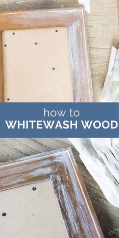 how to paint whitewash wood