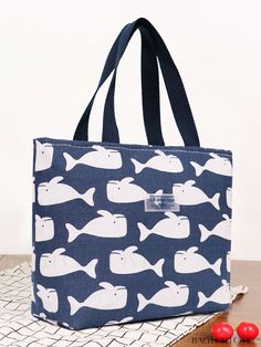 BagForLove - Whale Pattern Large Capacity Lunch Bag - Portable, Insulated Tote for Work, School, and Outdoors Product Description Color Multicolor Pattern Type Animal Strap Type Double Handle Closure Type Zipper Material Polyester Composition 100% Polyester Features High-capacity Size Chart INCH CM Bag Length Bag Width Bag Height Strap Length Size 12.8 inch 4.3 inch 8.5 inch 6.3 inch one-size Bag Length Bag Width Bag Height Strap Length Size 32.5 cm 11 cm 21.5 cm 16 cm one-size Details Pictures Large Capacity Pouch Lunch Bag For School, Large Capacity Lunch Bag For School, Casual White Rectangular Lunch Bag, Cute Large Capacity Lunch Bag For Travel, Trendy Large Capacity Tote Lunch Bag, Casual Square Lunch Bag For Daily Use, Large Capacity White Rectangular Lunch Bag, Casual White Lunch Bag For Travel, Large Capacity Shoulder Lunch Bag For School