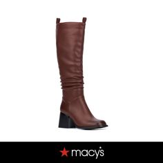 in stock Brown Medium Width Knee-high Boots For Formal Occasions, Elegant Brown Knee-high Boots Medium Width, Brown Knee-high Heeled Boots With Buckle Closure, Olivia Miller, Brown Zipper Closure Knee-high Boots, Brown Knee-high Boots With Zipper Closure, Thigh High Boots, Thigh Highs, High Boots