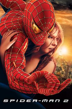 the amazing spider - man movie poster with an image of a woman hugging her face