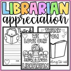 the library appreciation packet for librarians and students to use in their classroom or home