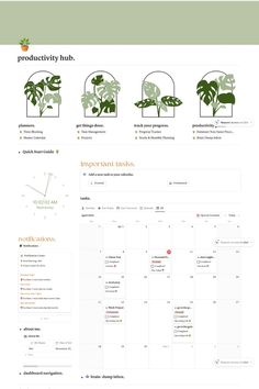 an image of a website page with plants on it