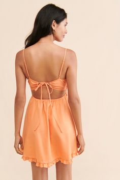 Rent Spencer Cami Dress from Nuuly. Pick 6 items for $98/month. Free shipping + returns. Knee-length Tie Back Mini Dress For Day Out, Sundress Style Lined Midi Dress For Brunch, A-line Mini Dress With Tie Back For Brunch, A-line Tie Back Mini Dress For Brunch, Chic Ruched Mini Dress For Vacation, Summer Style A-line Mini Dress For Brunch, Knee-length Mini Dress With Tie Back For Brunch, Fitted Orange Tie Back Dress, Lined Mini Dress For Brunch