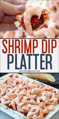 shrimp dip platter with text overlay