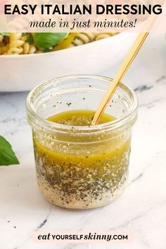 an easy italian dressing made in just minutes