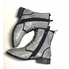 Rhinestone Ankle Boots Womens Fashion Stage Shoes Size 6 Last Photo Shows Small Spot Where Rhinestone Has Come Off. Shown In Last Photo New With Tags! Size: 6 Color: Rhinestone Silver/Black Trendy Silver Boots With Bling, Trendy Rhinestone Ankle Boots, Trendy Ankle-high Boots With Rhinestones, Silver Ankle-high Rhinestone Boots, Silver Rhinestone Ankle-high Boots, Silver Ankle Boots With Rhinestones, Rhinestone Ankle Boots, Fashion Stage, Pink Espadrilles