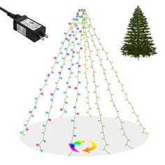 PRICES MAY VARY. Christmas Tree Lights:288 LED Warm White & Multicolor color changing lights add a nice atmosphere to your Christmas.Hang this string lights for your Christmas tree,you can adjust 11 different light modes and 2 colors (warm white and multicolor) to make your Christmas tree more vivid and beautiful. 11 Lighting Modes & Color Changing Christmas Lights: Warm White and Multicolor(Red, Green, Yellow, Blue) in one String. COMB(Automatic cycle 2-11 mode), warm white steady on , multicol 8ft Christmas Tree, Outdoor Christmas Decorations Lights, Outdoor Tree Lighting, Xmas Tree Lights, Christmas Tree Fairy, Fairy Lights Decor, Christmas Tree Star Topper, Xmas Tree Decoration, Buy Christmas Tree