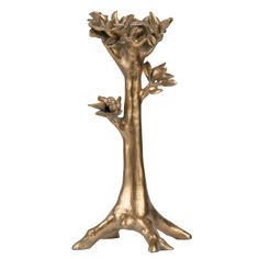 a gold vase with leaves on it