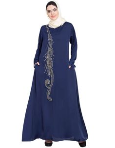 Dubai Front Embroidered Umbrella Abaya Navy Blue Flared, Modest, , Partywear, Navy Blue, , Abayas, XS, S, M, L, XL, 2XL, 3XL, 4XL, 5XL, 6XL, 7XL:Arabic Attire Blue Embroidered Abaya For Party, Traditional Blue Embellished Abaya, Traditional Embellished Blue Abaya, Blue Embellished Long Abaya, Embellished Long Blue Abaya, Fashion Umbrella, Moroccan Caftan, Abaya Dress, Modest Wear