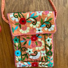 Silk Embroidery Beaded Crosssbody Bag..Fully Lined..Velcro Flap Closure Embroidered Shoulder Bag For Travel In Spring, Spring Embroidered Shoulder Bag For Travel, Spring Travel Shoulder Bag With Embroidery, Spring Multicolor Floral Embroidered Shoulder Bag, Spring Multicolor Floral Embroidery Shoulder Bag, Spring Travel Shoulder Bag With Multicolor Embroidery, Spring Embellished Bags For Everyday Use, Spring Embellished Bags For Everyday, Traditional Bags With Floral Embroidery For Spring