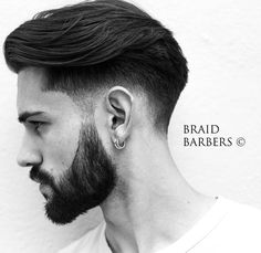 Mens Hairstyles With Beard, Gents Hair Style, Best Beard Styles, Beard Hairstyle, Men Haircut Styles, Mens Haircuts Fade