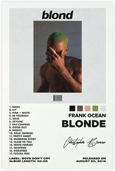 an ad for frank ocean's blond album