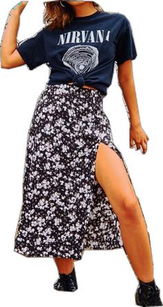 Women's Skirt Midi Polyester Black Purple Brown Green Skirts Summer Split Print Without Lining Fashion Holiday Vacation S M L Trendy Black Maxi Skirt For Spring, Black Casual Summer Skirt, Casual Black Summer Skirt, Casual High-waisted Floral Print Skirt, Casual High-waist Skirt With Floral Print, Casual High Waist Floral Print Skirt, Casual High Waist Skirt With Floral Print, Casual High Waist Black Maxi Skirt, Black Mini Skirt For Beach In Spring