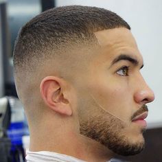 Military Fade Haircut, High Fade Haircut, Mens Hairstyles Fade, Mens Fade, Men Haircut Styles, Trendy Short Haircuts, Mens Haircuts Fade