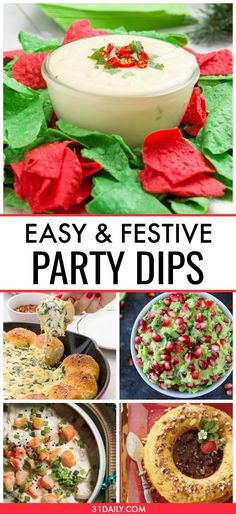 easy and festive party dips