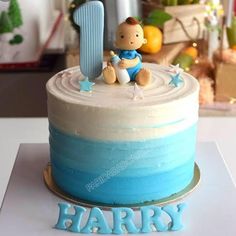 Birthday Cake For 1 Year, Birthday Cake For Baby Boy, Birthday Cake For Baby, Cake For Baby Boy, Cake Designs For Boy, 1st Bday Cake