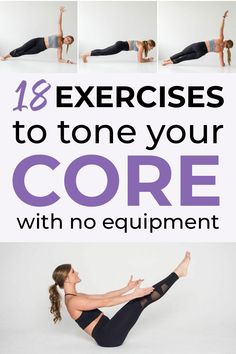 No Equipment Exercises, No Equipment Core Workout, Fun Core Workout, Beginner Core Workout At Home For Women, Womens Core Workout, Quick Core Workouts, Core Workout At Home For Women, At Home Core Workout For Women, Ab Workouts At Home For Women