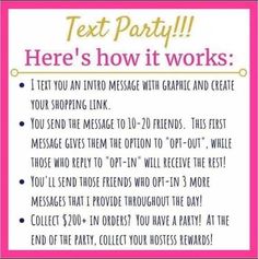 text party here's how it works