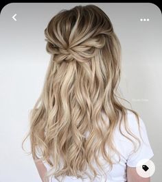 Hair Winter, Tan Skin Blonde Hair, Braided Ponytail Hairstyles, Long Hair Updo, Wedding Hairstyles Half Up Half Down, One Hair, Easy Hairstyles For Long Hair, Long Braids, Half Up Hair