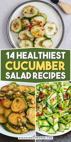 Refresh your meals with our Best Cucumber Salad Recipes! 🥒🌿 Discover light and tasty salads that are perfect for summer gatherings or a quick lunch. From zesty dressings to crunchy toppings, these recipes will elevate your dining experience. Save this pin for your next cooking adventure! Logan’s Viral Cucumber Salad Recipe, Cucumber Vinegar Salad Recipes, Whole Cucumber Salad, Cucumber Salad Recipes Healthy, Low Calorie Cucumber Salad, Logan Cucumber Recipes, Pickled Snacks, Recipe With Cucumber, Best Cucumber Salad