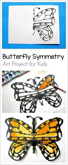 butterfly art project for kids that is easy to make and looks great on the table