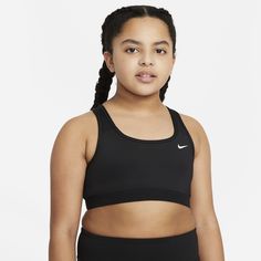 Nike Air Women, Nike Crop Top, Girls Sports Bras, Sport Top, Nikes Girl, Training Tops, Running Leggings, Nike Swoosh