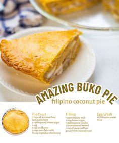 an advertisement for some kind of pie on a plate