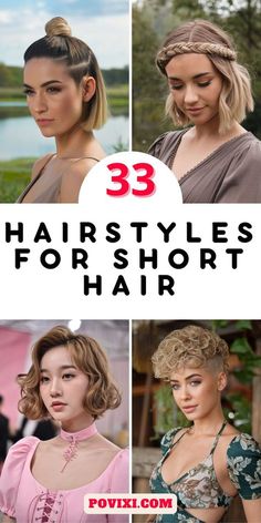 Hair Styles For Short Hair For Weddings, Short Hair Party Hairstyles, Wedding Guest Hairstyles For Short Hair, Simple Hairstyles For Short Hair, Cute Owl Tattoo, Half Up Hairstyle, Short Hair Designs, Fancy Braids, Stylish Hairstyles