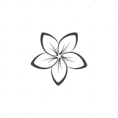 a black and white flower on a white background