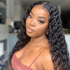 Brand Name Arabella Hair Hair Texture 15a grade deep wave Hair Material 100% Human hair from one donor Density 210% Hair Length 10-32 Inch Cap Size Average Size (Head circumference: 54cm-58cm ) Lace Wig Type 13*4 HD Lace Hair Color Natural Black Shipping Shipped with in 24-48 hours，3-5 Bussiness days arrive Deep Wave Human Hair, Brazilian Hair Bundles, Human Hair Color, Deep Wave Hairstyles, Wig Lace, Deep Curly, Hair Brands, Human Virgin Hair, Peruvian Hair