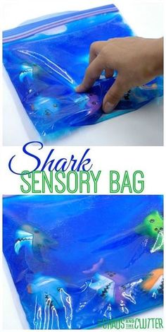 this is an easy and fun shark activity for kids to do with their own hands