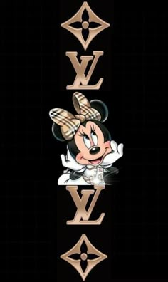 an image of mickey mouse with the word ww on it's back ground