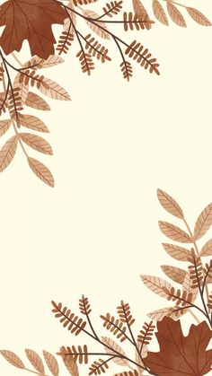 leaves and branches on a white background