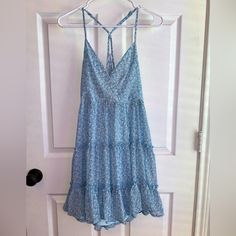 Blue Floral Mini Sundress With Cut Out On Back Size Medium Nwt Floral Boutique, Mini Sundress, On Back, Blue Floral, Sundress, Cut Out, Outfit Ideas, Color Blue, Womens Sizes