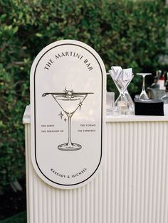 A tini for two please 🍸 When your clients have a dedicated martini bar at their Palm Springs wedding day! Photo:… | Instagram Cocktails At Wedding, His Her Cocktail Sign, Wedding Bar Inspiration, Engagement Party Bar Ideas, Wedding Martini Bar, Martini Balloon Arch, Bridal Must Haves, Hens Brunch, Martini Bridal Shower Ideas