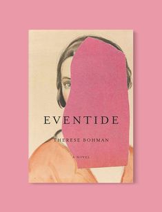 a book cover with an image of a woman's face and the title eventide