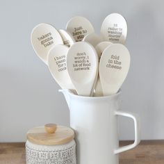 Funny Wood Spoons Engraved With Messages - Individual or a Set Guys Grooming, Sticks Furniture, Relaxation Gifts, Wood Spoon, Funny Messages, Wooden Spoons, Mothers Day Cards, Kids Gifts, Chocolate Lovers