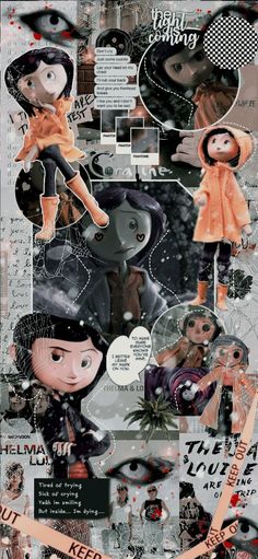 Tim Burton Wallpaper Aesthetic, Sarcastic Wallpaper, Coraline And Wybie, Coraline Art, Coraline Aesthetic, Coraline Jones