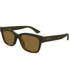 From Gucci&#x2C; these men's sunglasses feature:Injection frameSquare shapeSolid lensRx ableNon-polarizedApprox. 54mm lens- 18mm bridge- 145mm templeImported. Gucci Brown Anti-reflective Sunglasses, Gucci Anti-reflective Brown Sunglasses, Gucci Sunglasses With Tinted Lenses For Outdoor, Gucci Sunglasses With Gradient Lenses For Outdoor, Gucci Polarized Sunglasses For Outdoor, Gucci Polarized Wayfarer Sunglasses, Gucci Wayfarer Sunglasses With Polarized Lenses, Gucci Brown Polarized Sunglasses, Gucci Brown Rectangular Sunglasses