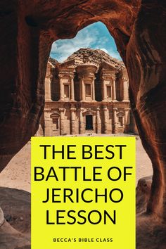 the best battle of jericho lesson book cover with an arch in the background