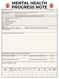 the mental health progress note is shown in this file, and it contains information for each individual