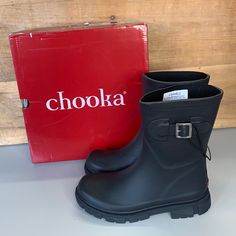 Brand New With Tags! Ships In 1 Business Day Sporty Black Rain Boots For Outdoor, Casual Black Rain Boots, Rain Boot, Winter Rain, Shoe Brands, Something New, Rain Boots, Memory Foam, Black Color